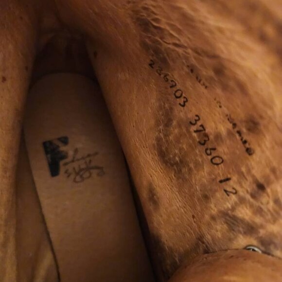 Suede Fluevog F Shoes (?) in black, size M12/W14 - Picture 8 of 8